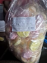 KARNEVAL WURFMATERIAL 100 stk. KOKOSBÄLLE party FESTE : Amazon.de ...